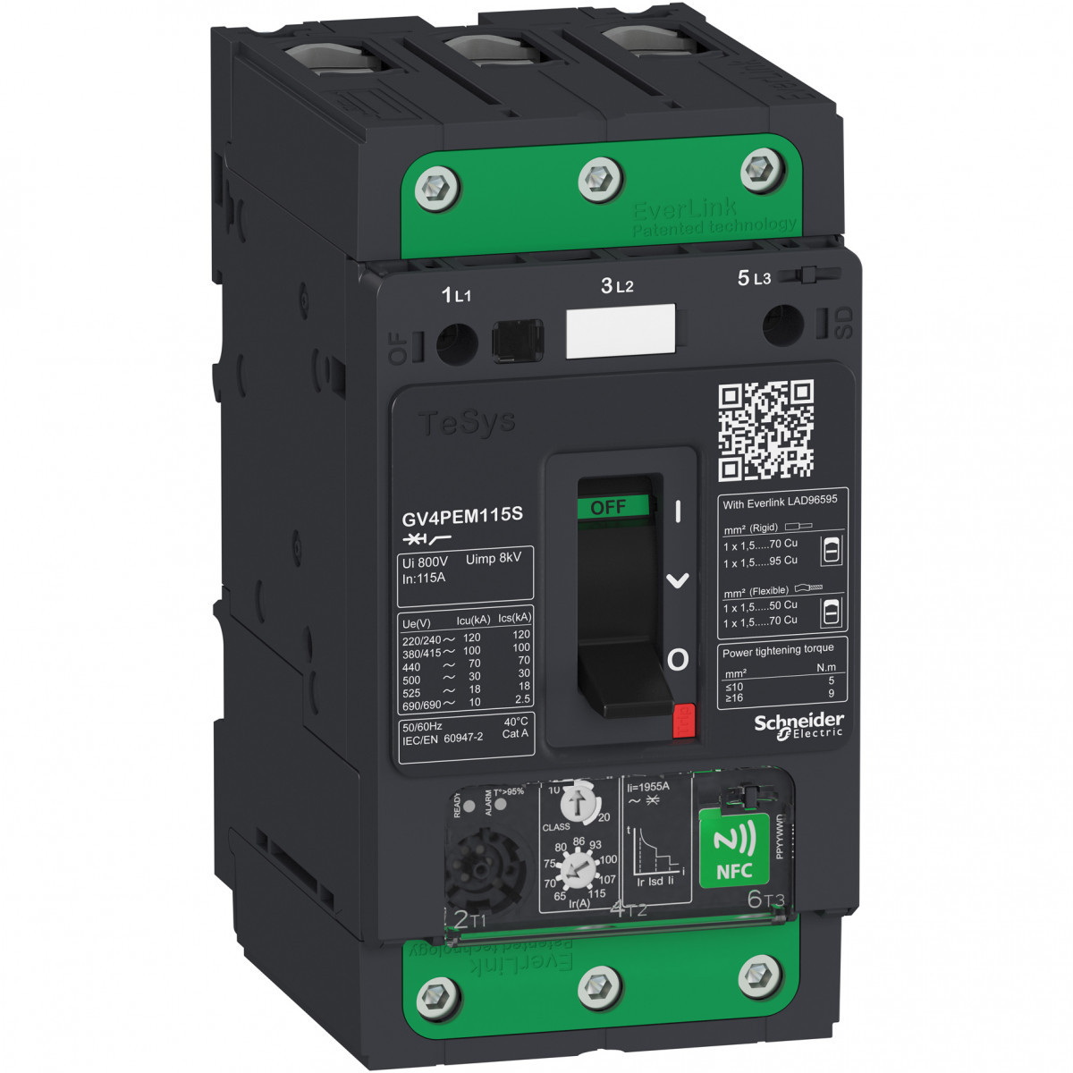 Schneider Electric T-M bev.tuim.2.9-7a 1.5-3KW 400V 50ka