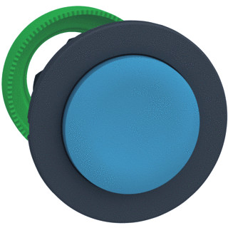 Schneider Electric verzonken drukknop kop blauw verhoogd