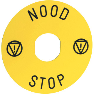 Schneider Electric etiket noodstop NL 90 MM