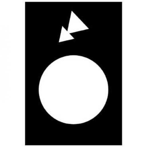 Schneider Electric etiket met symbool