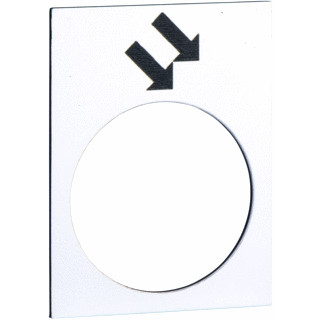 Schneider Electric etiket met symbool