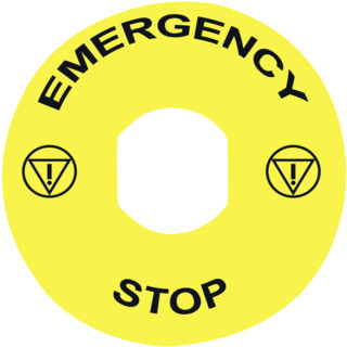 Schneider Electric etiket noodstop en 90 MM