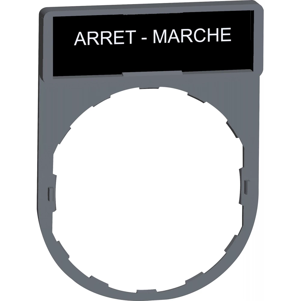 Schneider Electric etiketh.+etiket arret-marche