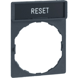 Schneider Electric etikethouder+etiket reset