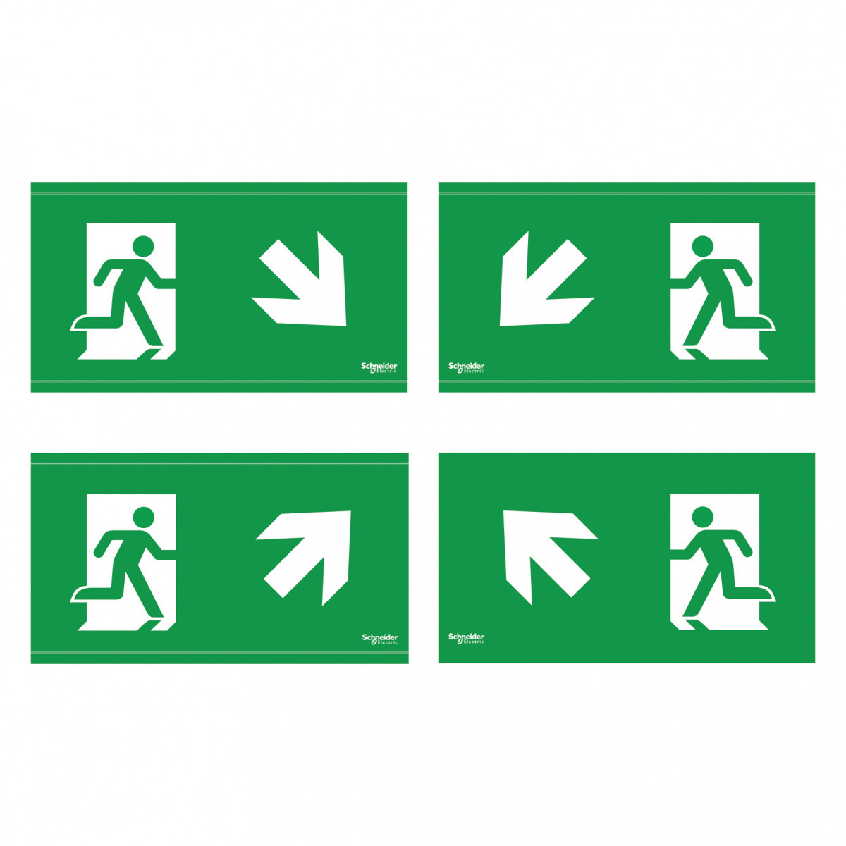 Exiway Smartbeam dicube, uitgangsignaleringskit, voor inbouw noodverli