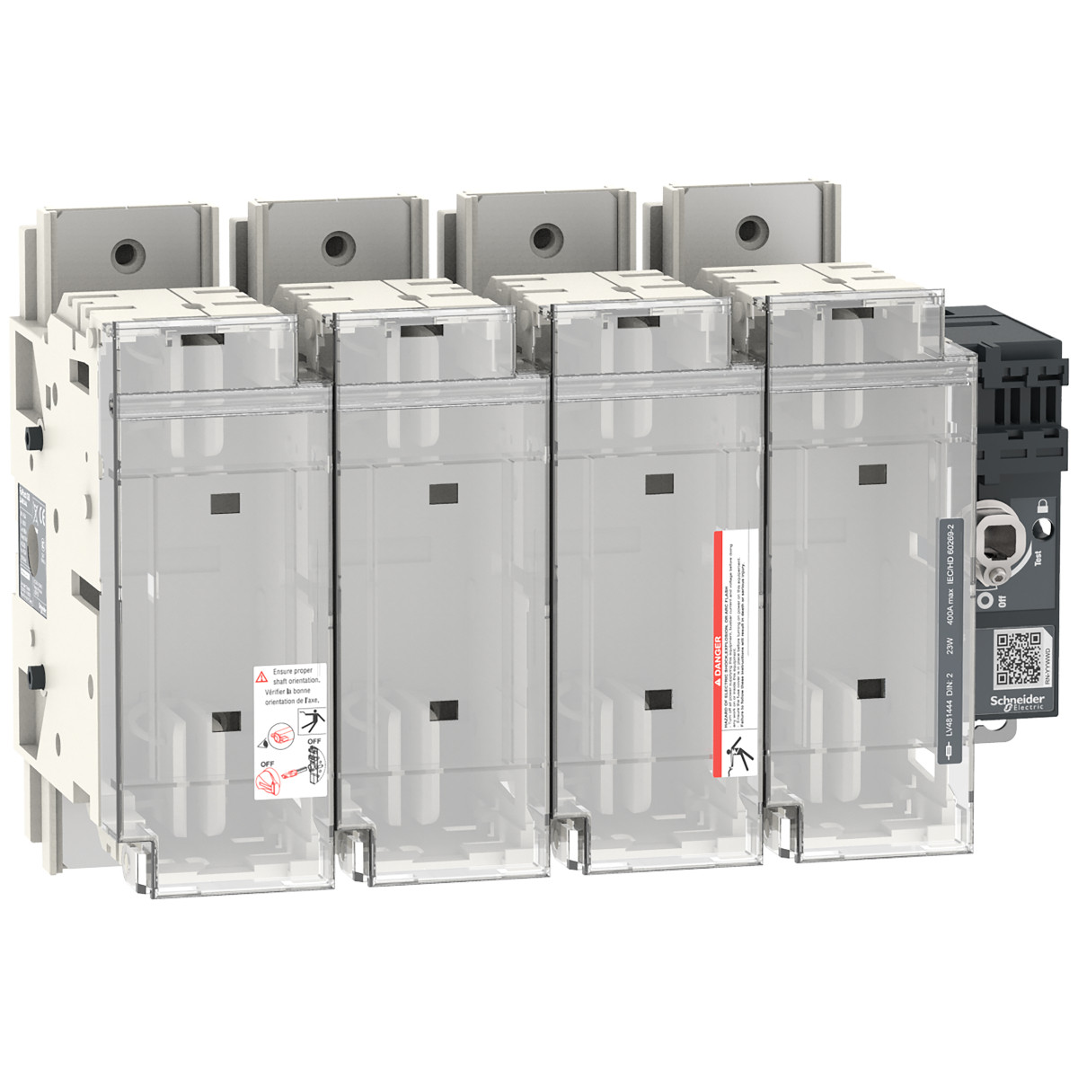 Schneider Electric fupact GS 400a 3P din 2 front+side CTRL