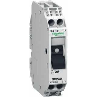 Schneider Electric tesys installatieautomaat overig karakteristiek 8a 2P 1 beveiligd incl nul 1te