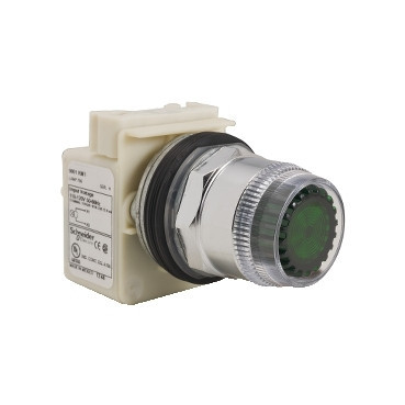Schneider Electric Harmony 9001 K Harmony 9001K - drukknop - verlicht - ba9s - Ø30MM - 120V ac - groen