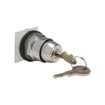 Schneider Electric Harmony 9001 K Harmony 9001K - sleutelschakelaar - 2 standen - terugv. - Ø30MM - sleu