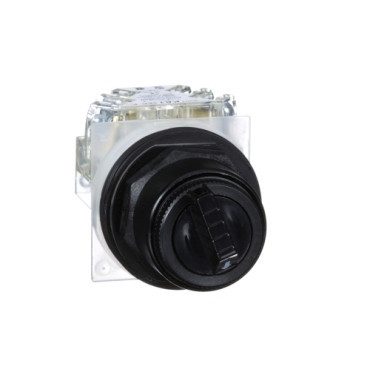 Schneider Electric Harmony 9001SK Harmony 9001S - keuzeschakelaar - 2 standen - kunststof - zwarte hende