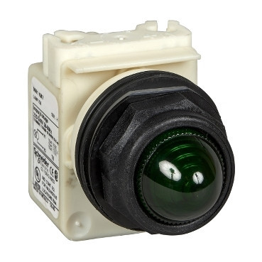 Schneider Electric Harmony 9001SK Signaallamp - achthoekig - Ø30MM - ip66 - ba9s - 230V - kabelschoen -