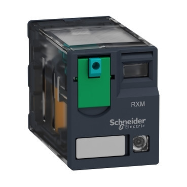 Schneider Electric Harmony Electromechanical Relays Harmony RXM - miniatuur insteekrelais - 4 C/O - 12 V DC - 3 A - led