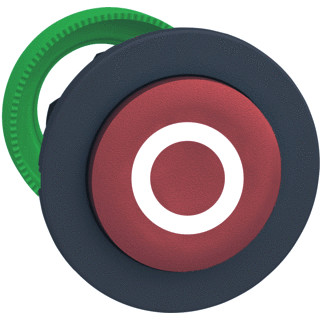 Schneider Electric kun.verz.drukkn.rood verhoogd "o"