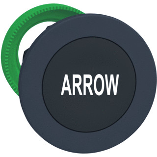 Schneider Electric kun,verz,drukkn zwart "pijl"