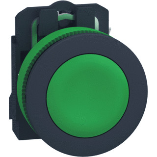 Schneider Electric kun.verz.drukknop groen 1no