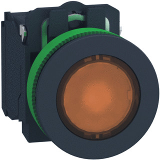 Schneider Electric kun.verz.verl.druk.oranje 120vac 1no 1NC