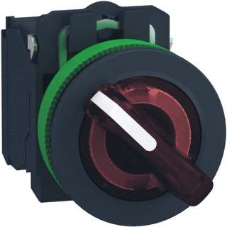 Schneider Electric kun.verz.verl.keuze.2P rood 230vac 1no1
