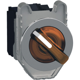 Schneider Electric M.verz.keuzeschak.oranje 2pos 120vac 1no