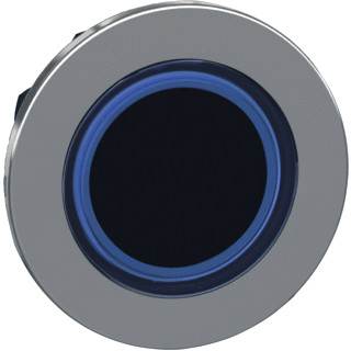 Schneider Electric met.verz.verl.drukknop blauw ring