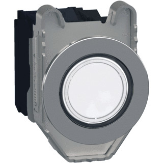 Schneider Electric verzonken verlichte drukknop wit,