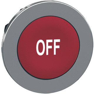 Schneider Electric met.verzonk.drukknop rood "off"