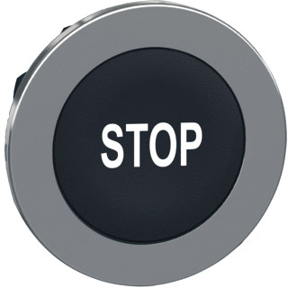 Schneider Electric met.verzonk.drukknop zwart "stop"