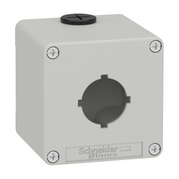 Schneider Electric Harmony XAP, XB2 SL Lege Behuizing - zamak - grijs ral 7035 - 1 uitsparing - Ø30 MM - 80x8