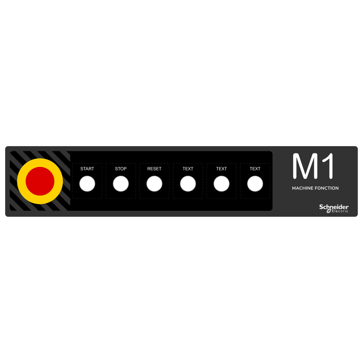 Schneider Electric Harmony XB4 Harmony - antimicrobiële legenda-inzet - custom