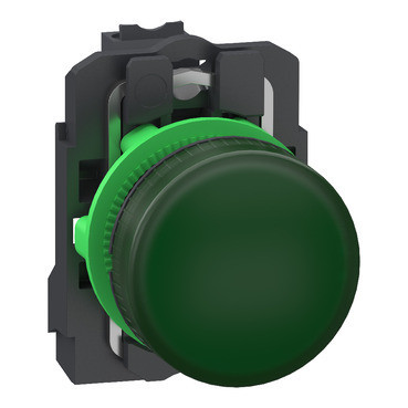 Schneider Electric Harmony XB5 Controlelampje, harmony XB5, grijs plastic, groen, 22MM, universele le