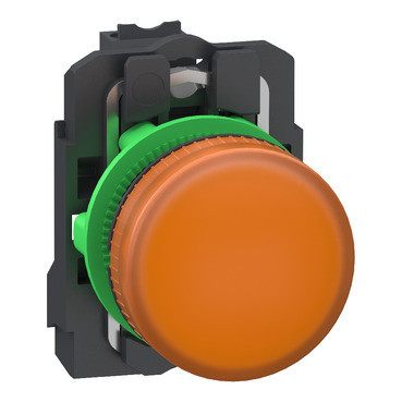 Schneider Electric Harmony XB5 Controlelampje, harmony XB5, grijs plastic, oranje, 22MM, universele L