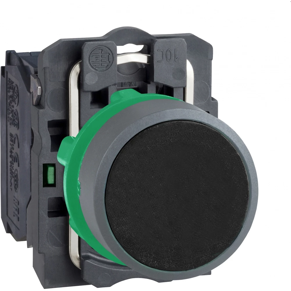 Schneider Electric drukknop compleet zwart 1no