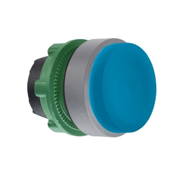 Schneider Electric Harmony XB5 Blue Projecting pushbutton head push push colour plated grey