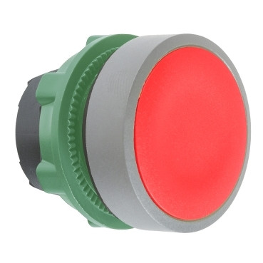 Schneider Electric Harmony XB5 Red Flush pushbutton head push push colour plated grey
