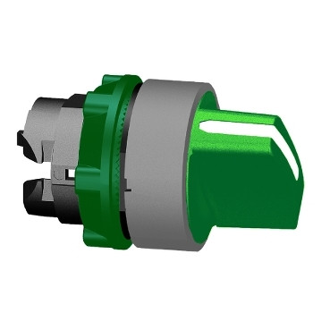 Schneider Electric Harmony XB5 Green Selector switch head 2 pos stay put CP grey Schneider Electric Harmony XB5 Green Selector switch head 2 pos stay put CP grey