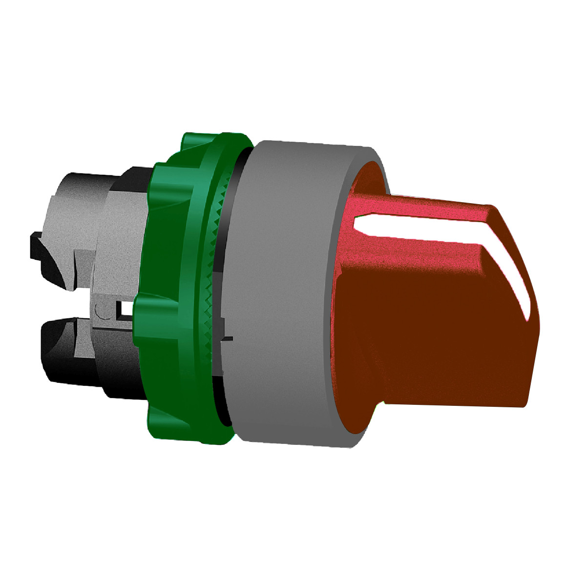 Schneider Electric Harmony XB5 Red Selector switch head 2 pos stay put CP grey Schneider Electric Harmony XB5 Red Selector switch head 2 pos stay put CP grey