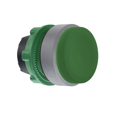Schneider Electric Harmony XB5 Green Projecting pushbutton head colour plated grey
