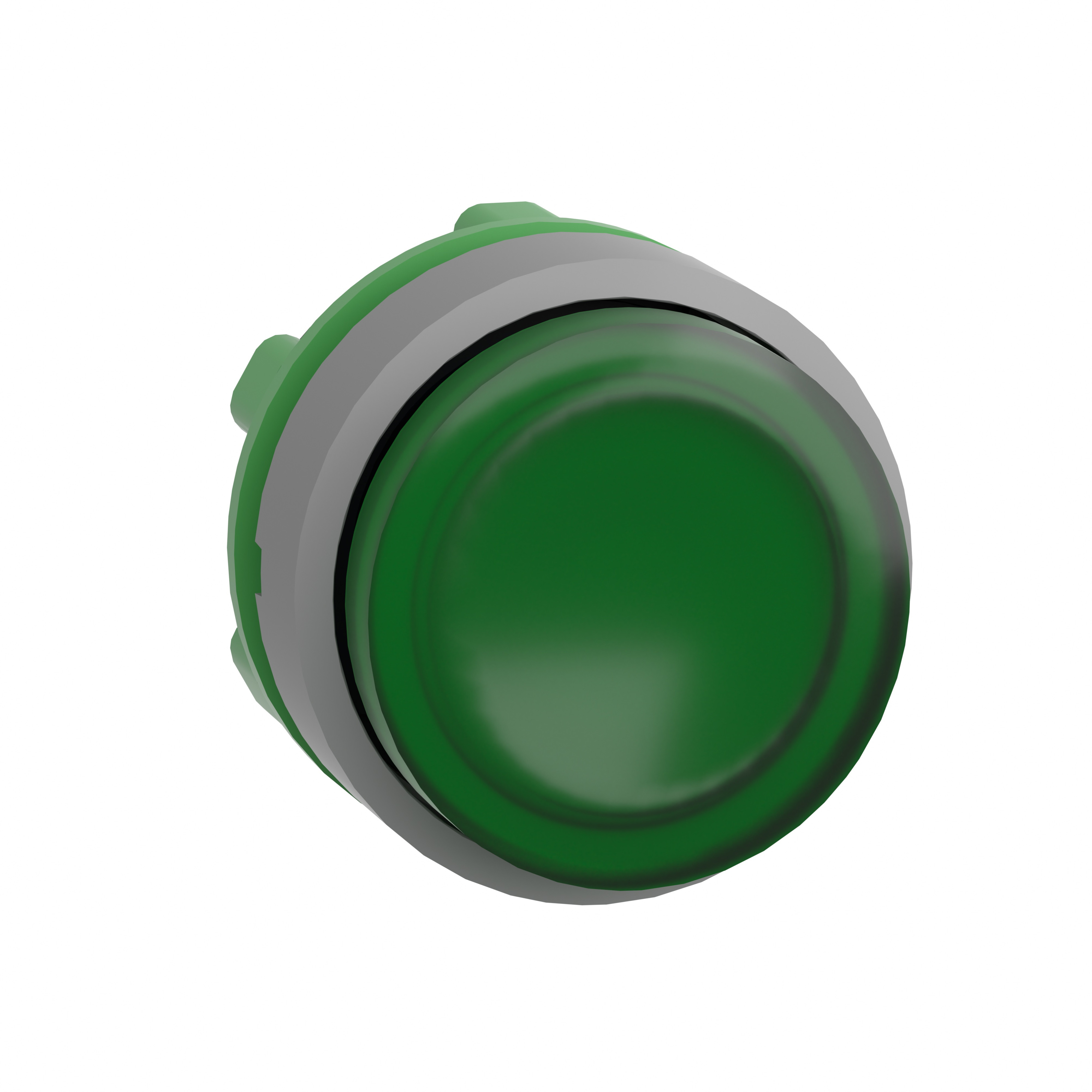 Schneider Electric Harmony XB5 Green Projecting illumiated pushbutton head for integra CP grey