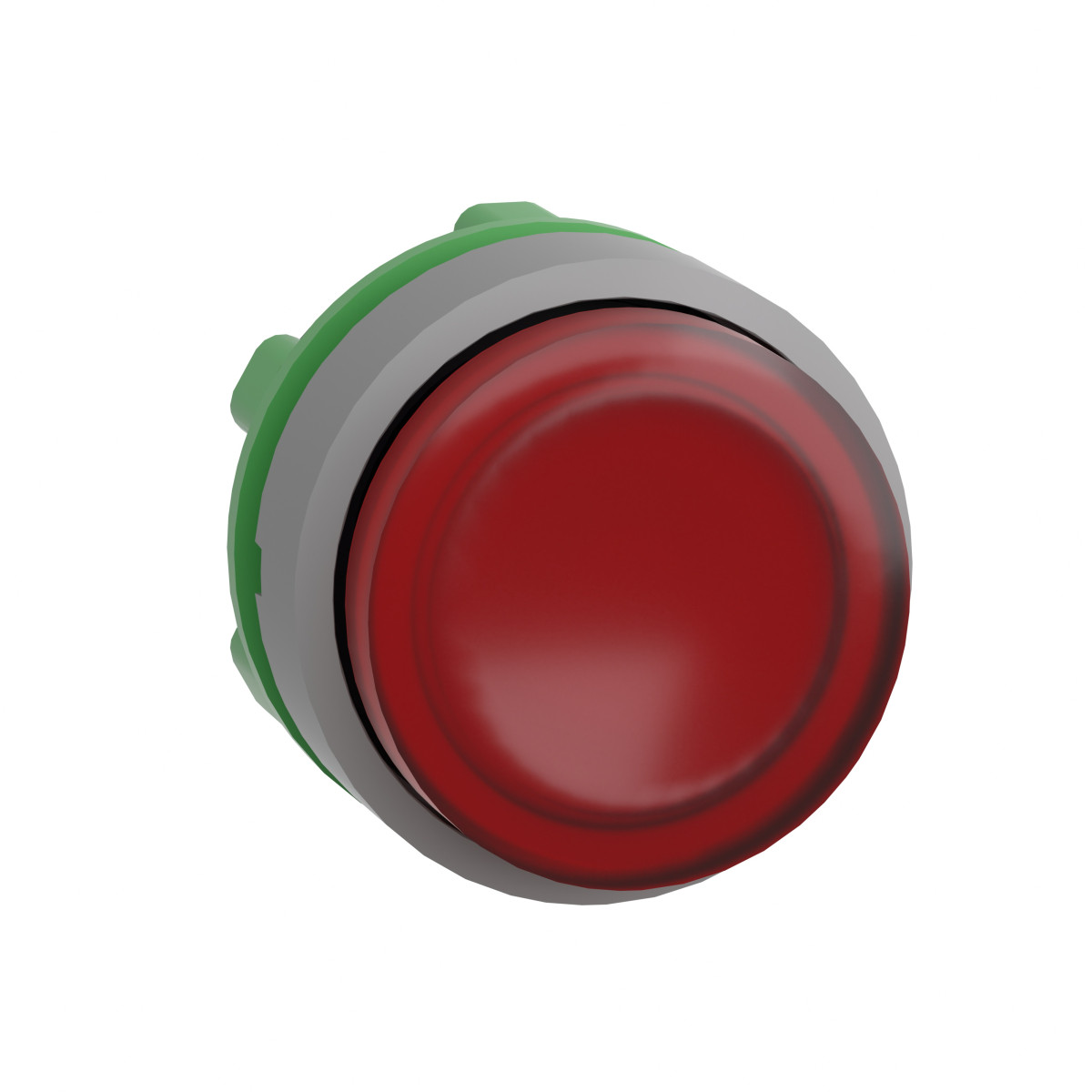 Schneider Electric Harmony XB5 Red Projecting illum pushbutton head for integral led CP grey