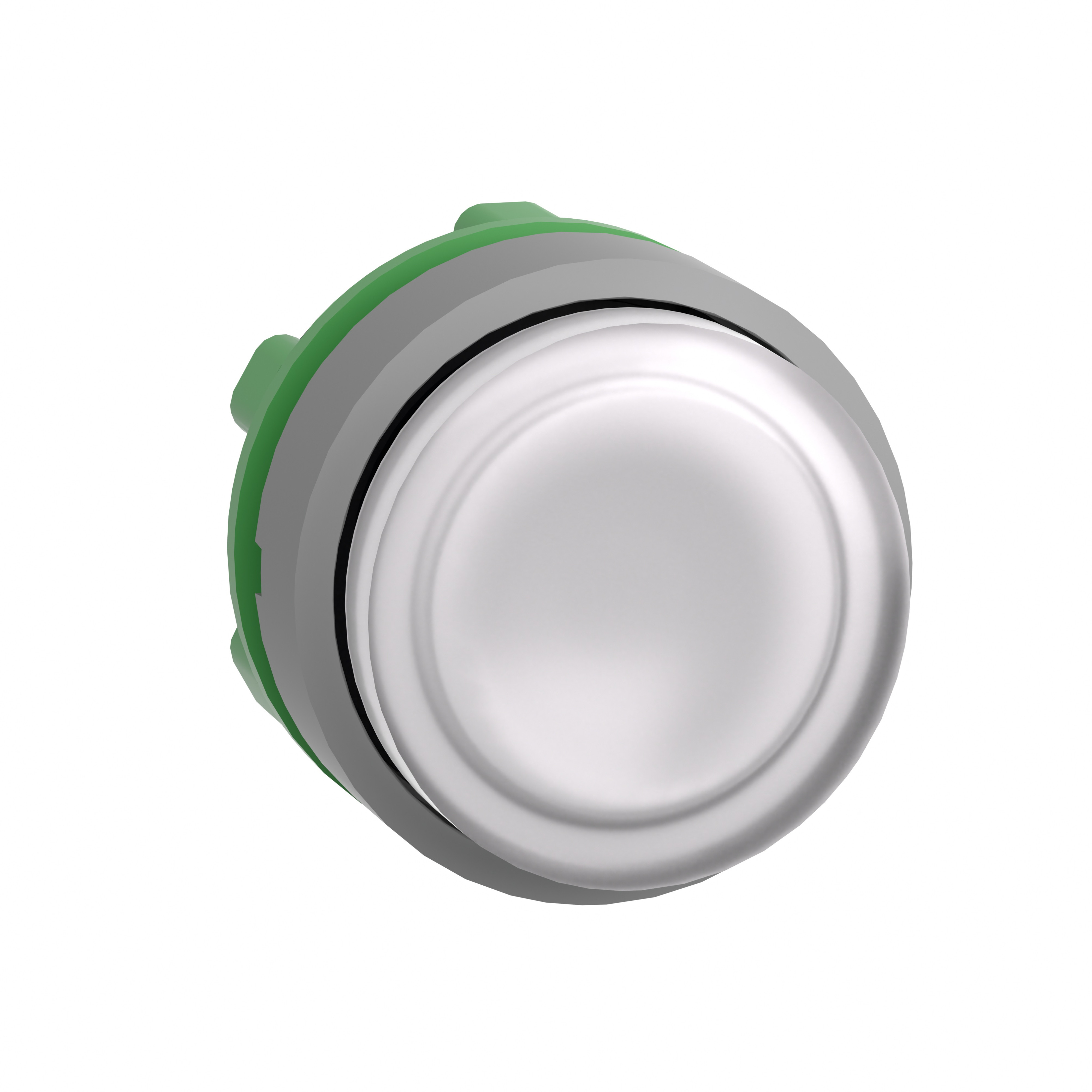 Schneider Electric Harmony XB5 White Projecting illum pushbutton head for integral led CP grey