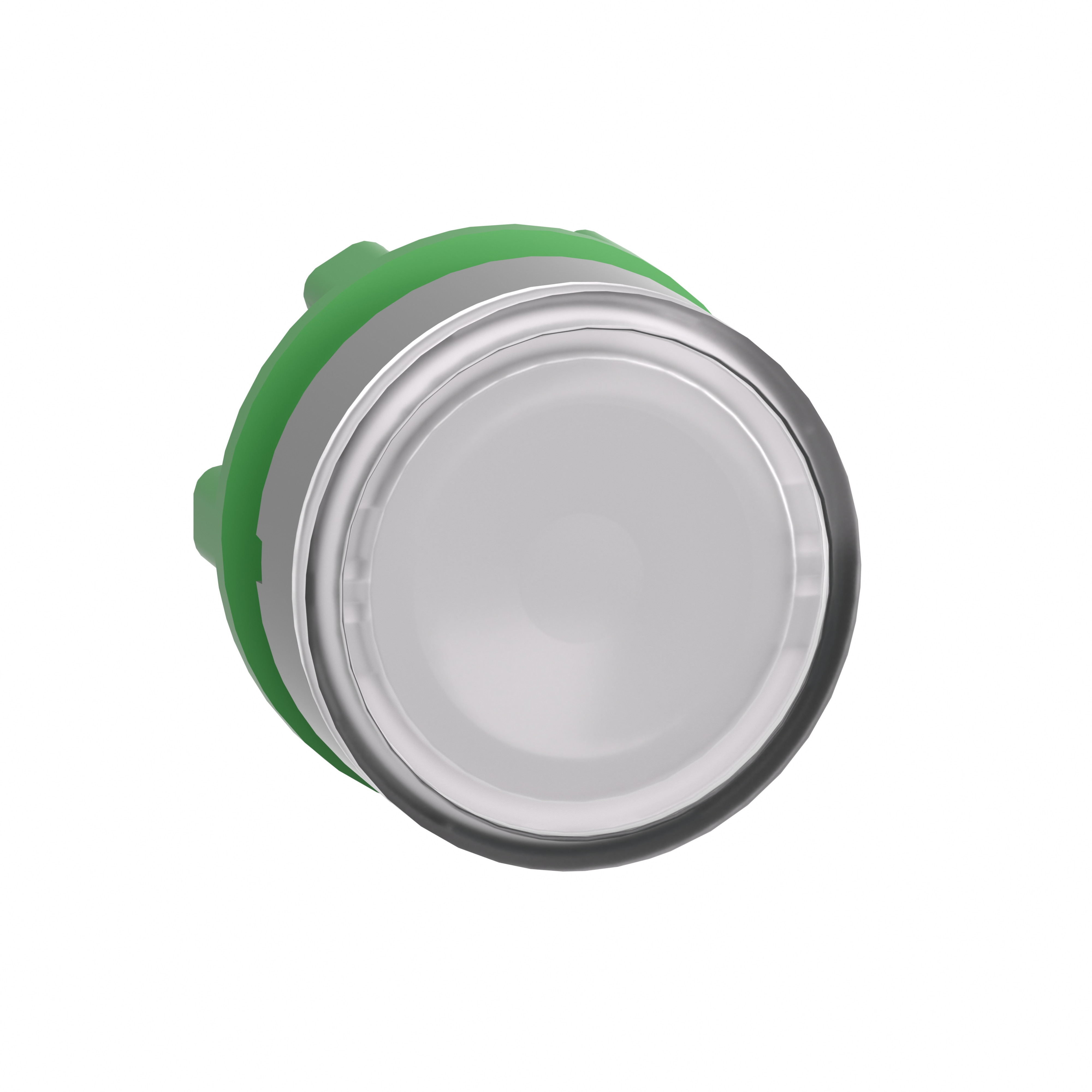 Schneider Electric Harmony XB5 White Flush illumiated pushbutton head for integral led CP grey