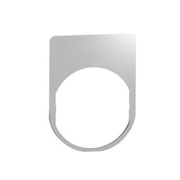 Harmony XB5 - legenda plaat 30 X 40 MM - metaal - ongemarkeerd