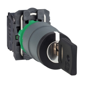 Schneider Electric Harmony XB5 Selector Switch key 455 3 pos stay put key release CP grey Schneider Electric Harmony XB5 Selector Switch key 455 3 pos stay put key release CP grey