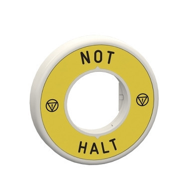 Schneider Electric Harmony XB5 Verlichte Ring voor noodstop - led rood - 230V - "not halt" - logo