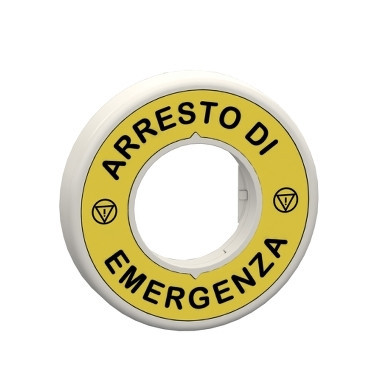 Schneider Electric Harmony XB5 Verlichte Ring voor noodstop - led rood - 24V - "arresto di emergenza"