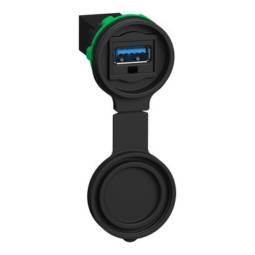Schneider Electric Harmony XB5 XB5 Usb 3.0-poort - plastic - 22 MM, type-A interface met plastic afdi