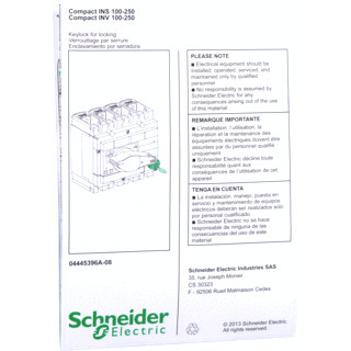 Schneider Electric hulpstuk voor slot ins250