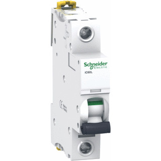 Schneider Electric acti 9 installatieautomaat C karakteristiek 6a 1P 1 beveiligd 1te