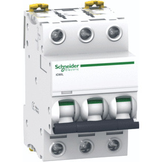 Schneider Electric acti 9 installatieautomaat C karakteristiek 63a 3P 3 beveiligd 3te