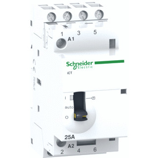 Schneider Electric ict magneetschakelaar 4P 4M 25a hand 24