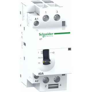 Schneider Electric ict magneetschakelaar 4P 4M 25a hand 24